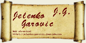 Jelenko Garović vizit kartica
